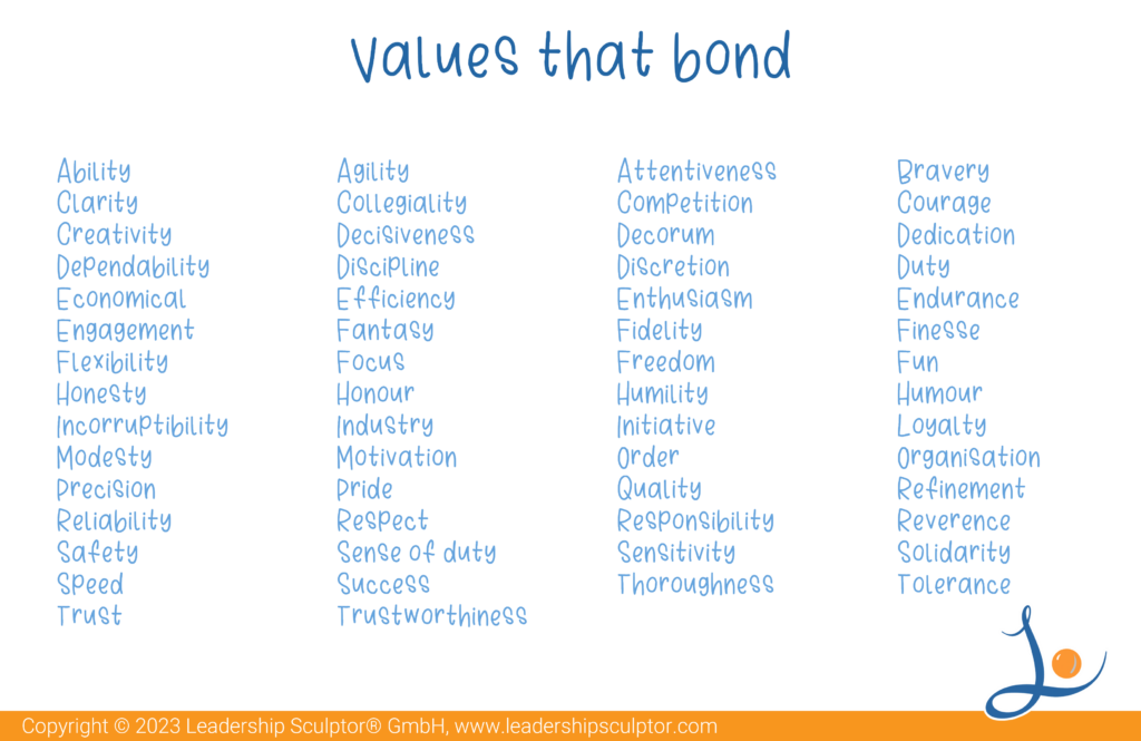 Values that bond